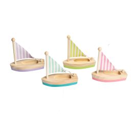 Wooden Toy Sail Boat 