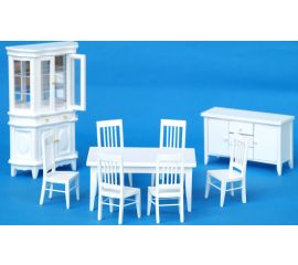 Wooden White Dinning Room Furniture Set