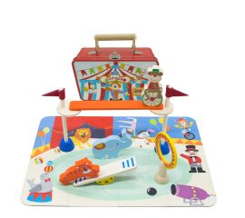 Circus Playset with Puzzle in Tin