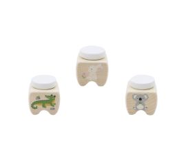 Wooden Tooth Fairy Box-Koala, Bunny and Crocodile