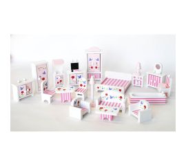 Wooden Doll House Funiture Set