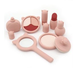 Pink Silicone Makeup Playset Kit