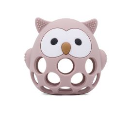 Pink Silicone Owl Teether