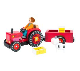 Farm Tractor with people