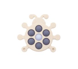 Silicone Ladybug Pop It Fidget Toy-Blue