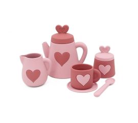 Pink Silicone Tea Set