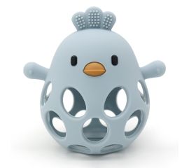 Blue Silicone Chicken Teether