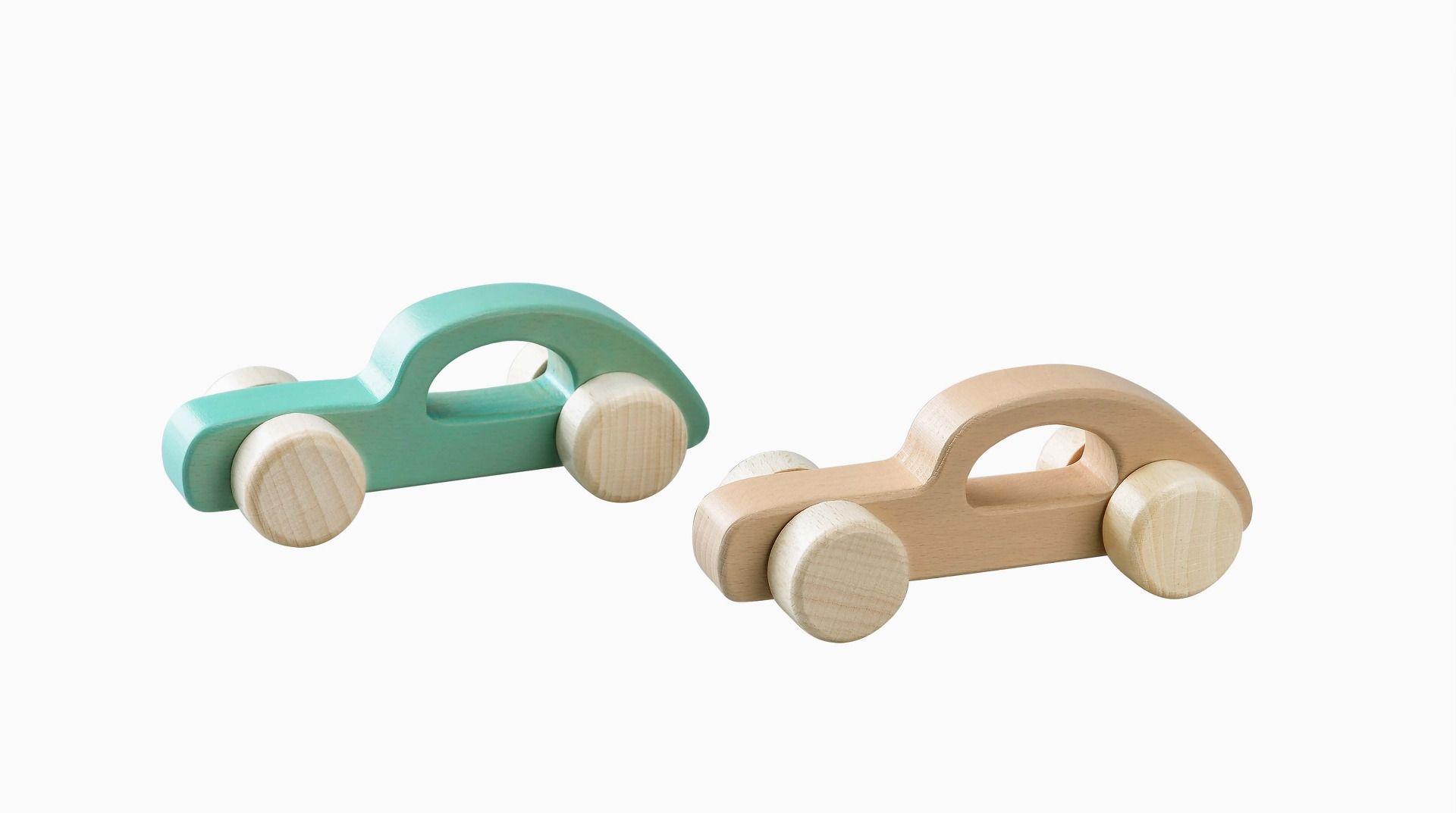  Wooden Car with Handle 