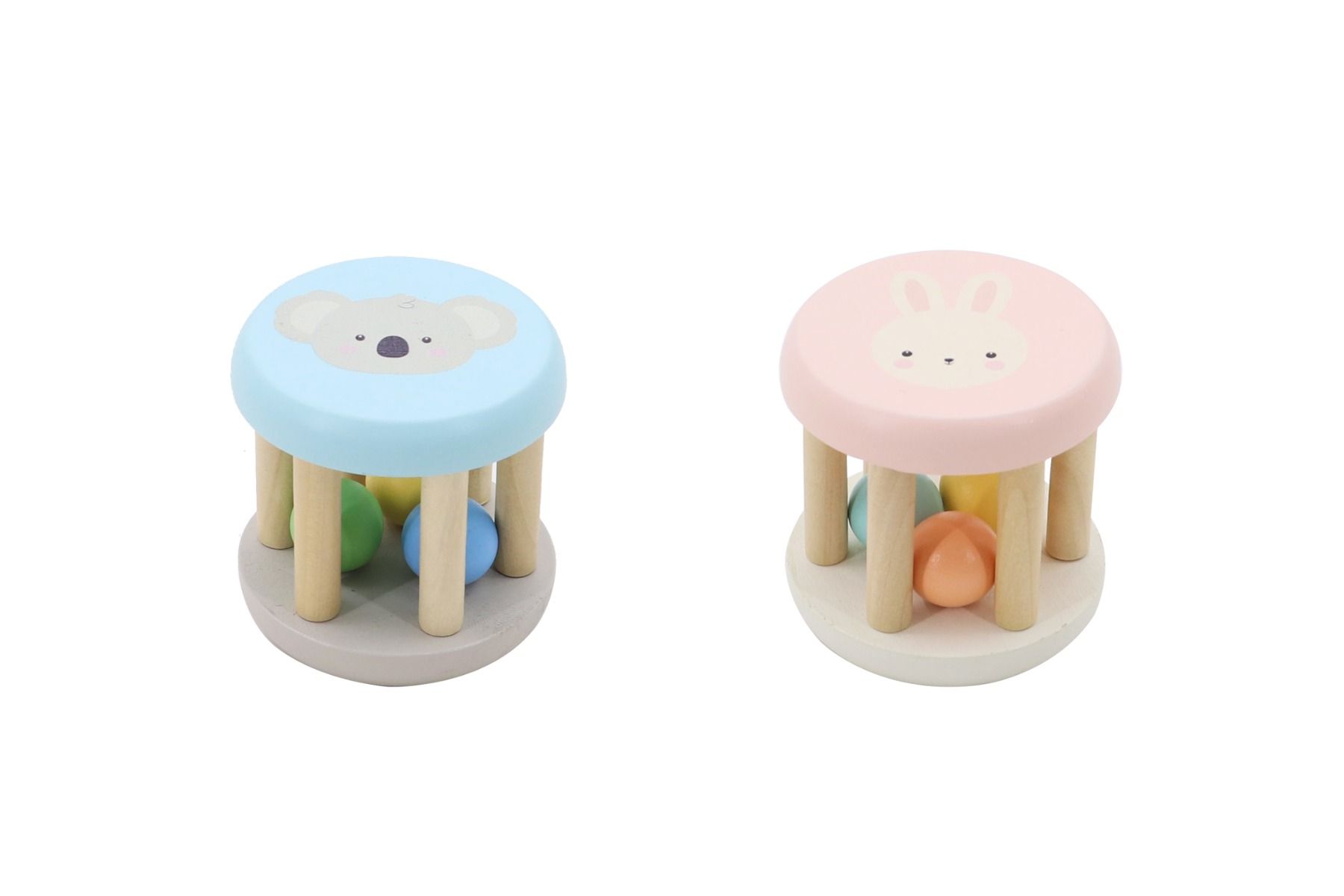 Wooden Koala & Bunny Rattle
