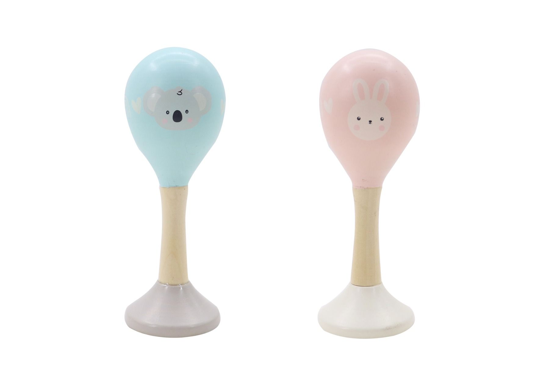 Wooden Koala & Bunny Maracas