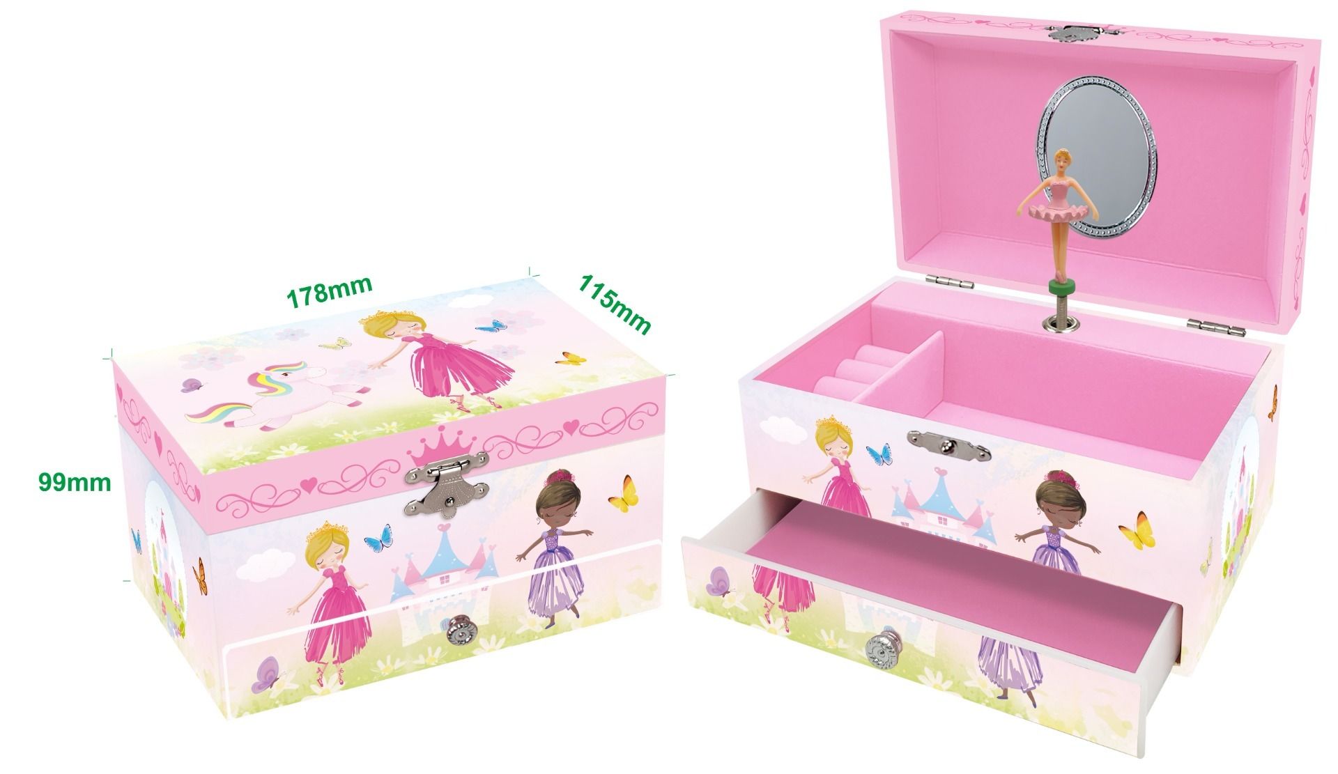 Musical Jewelry Box-Princess