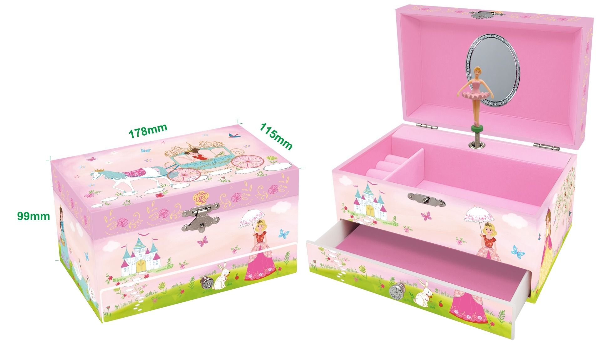 Musical Jewelry Box-Cinderella