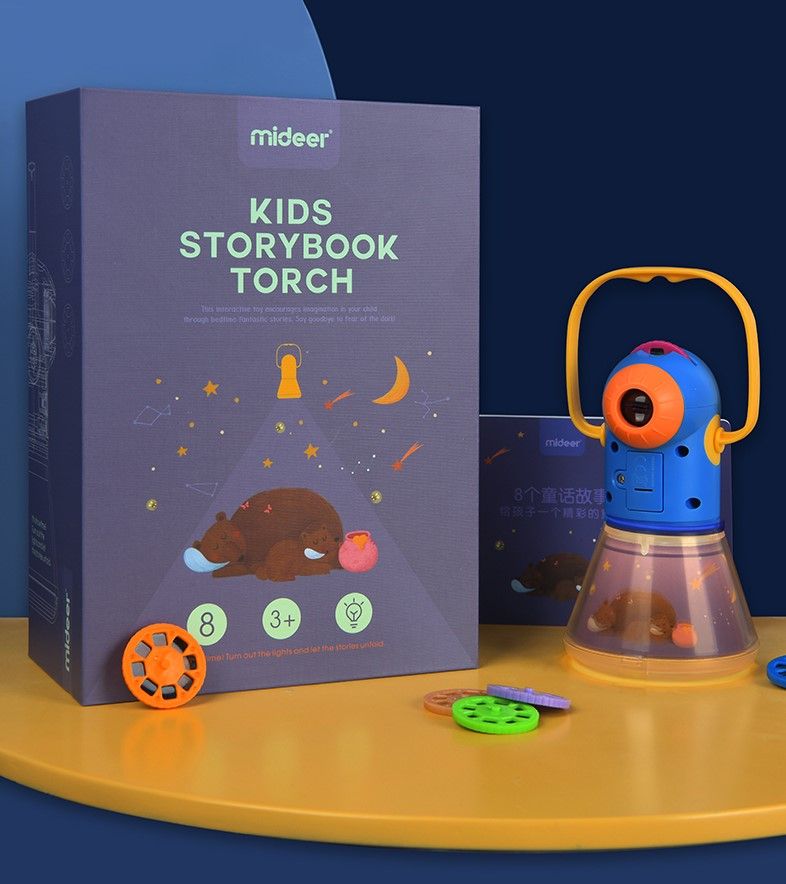 Mideer Kids Storybook Torch with 12 Stories