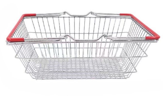 Shopping Basket with Red Handle