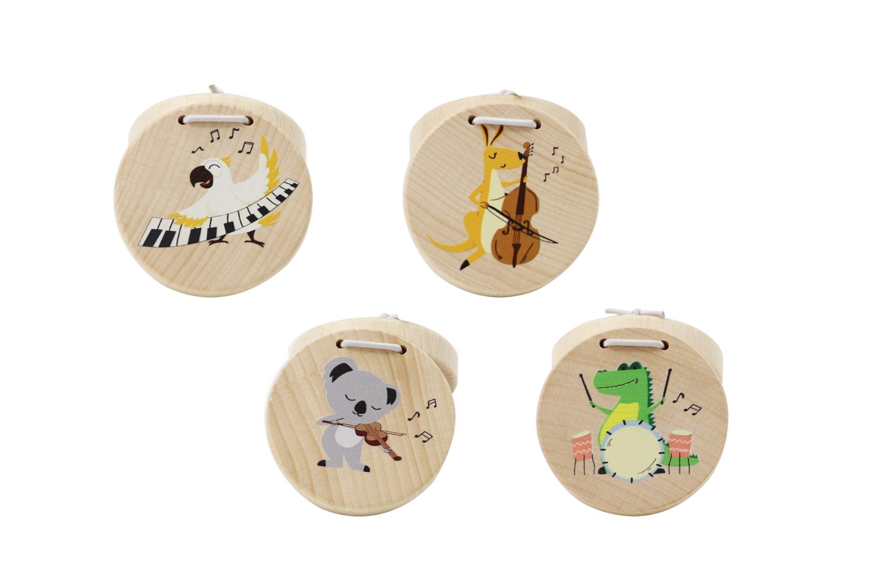 Wooden Aussie Animal Castanets