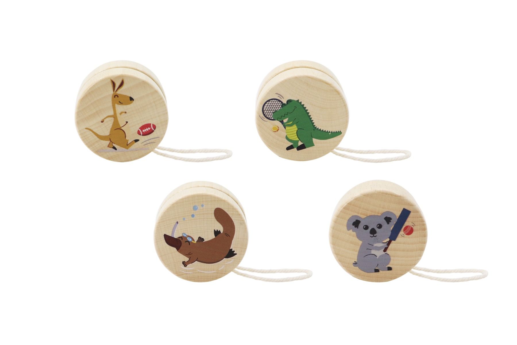 Wooden Aussie Animal Yoyos