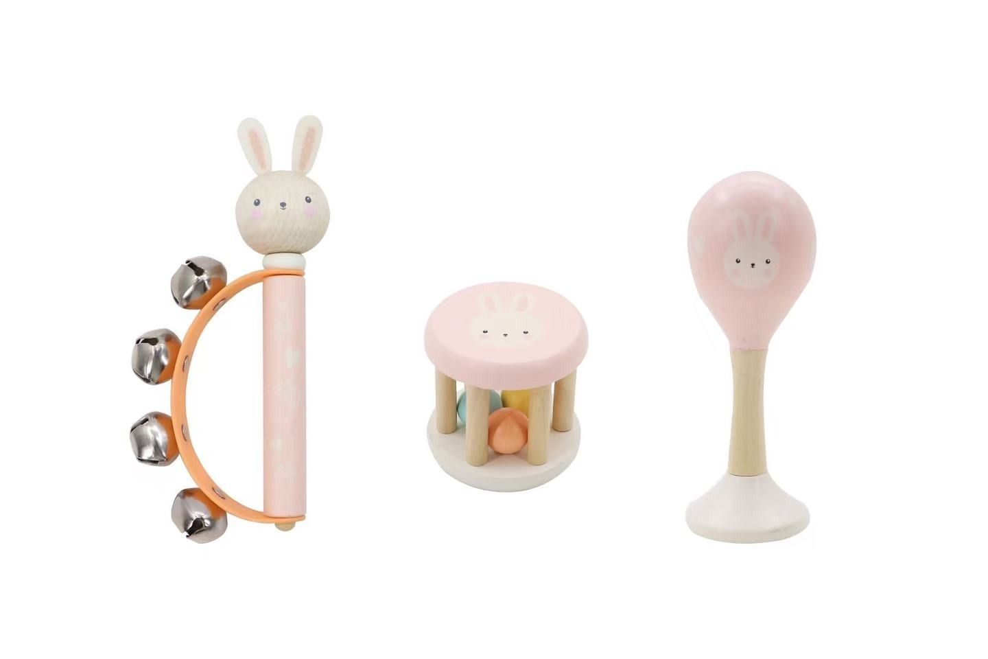 Wooden Baby Musical Set-Bunny