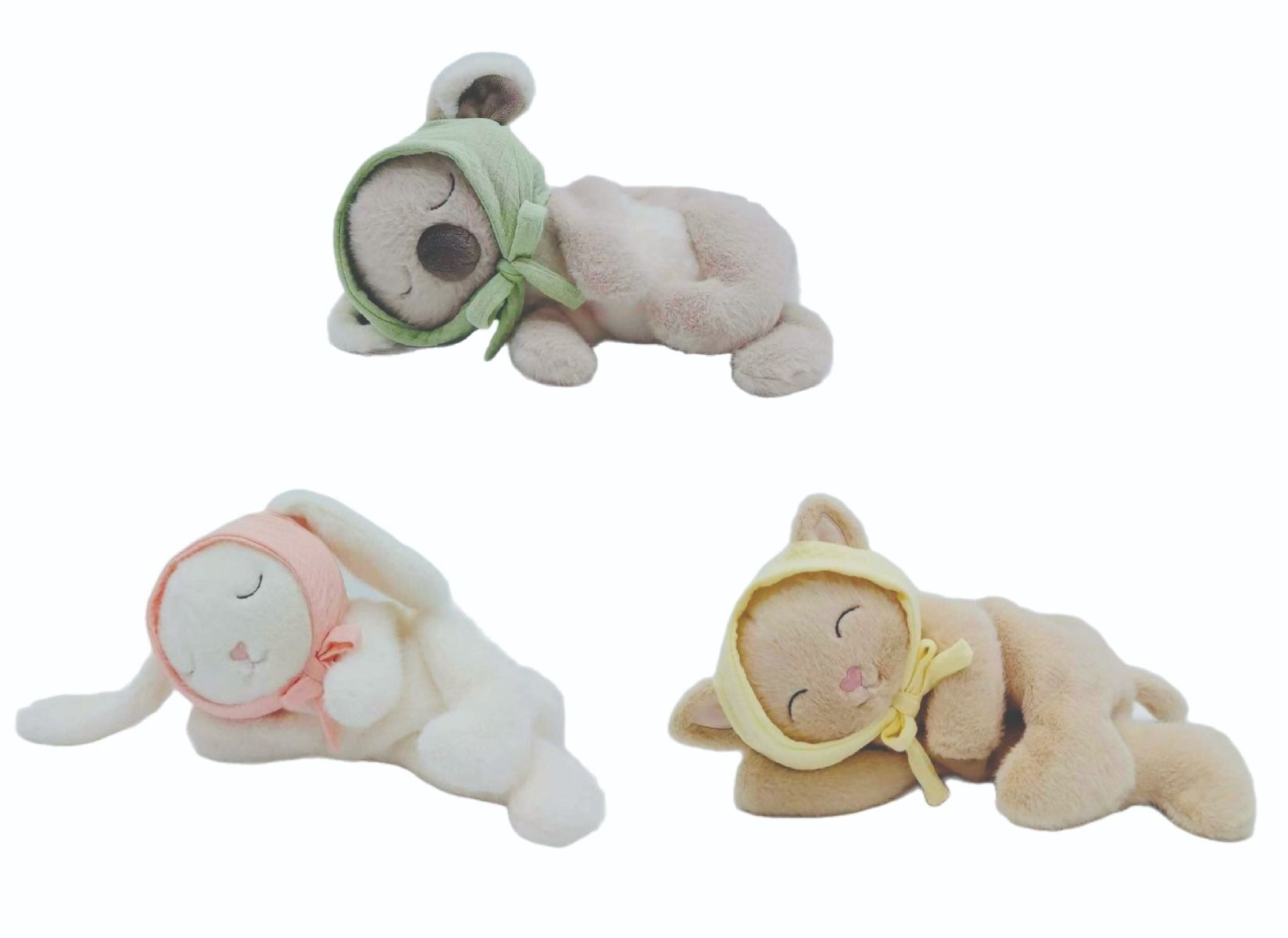 Set of 3 Plush Toy-Sleeping Friends Collection 