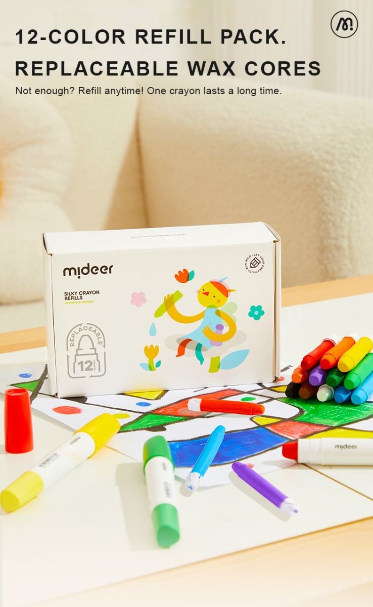 Mideer Silky Crayons Refills