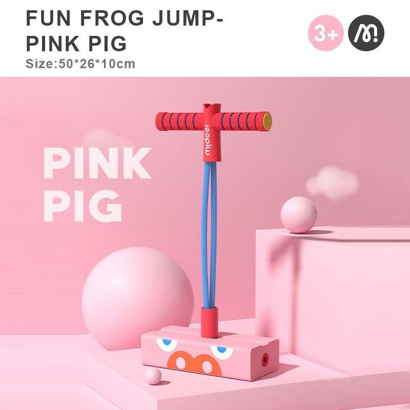 JUMP JUMP KID—pink pig