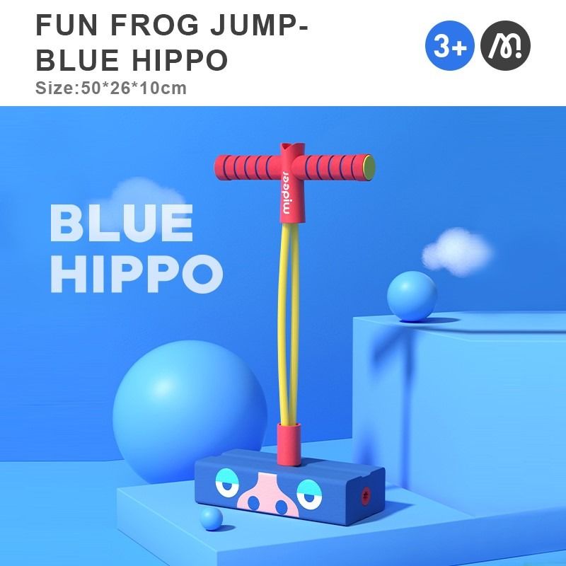 JUMP JUMP KID—blue hippo