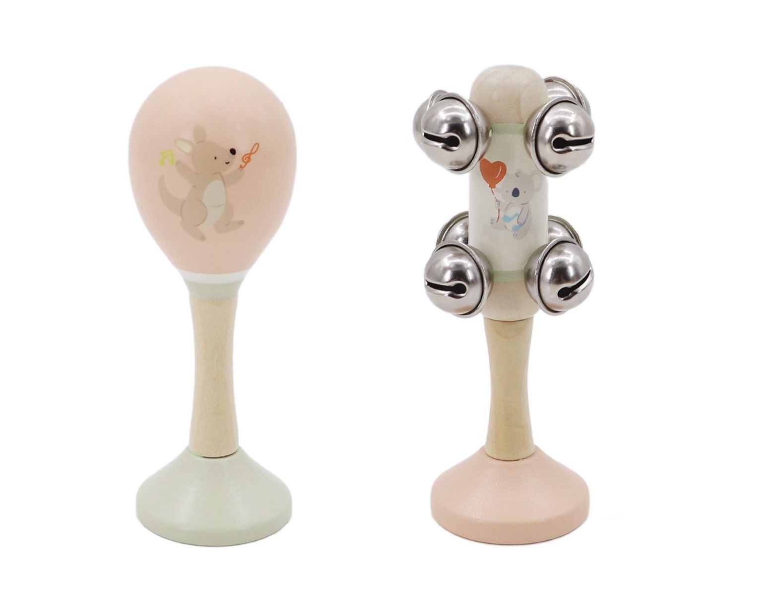 KoKo's Music Adventure Wooden Music 2 pcs Set (Koala & Kangaroo)