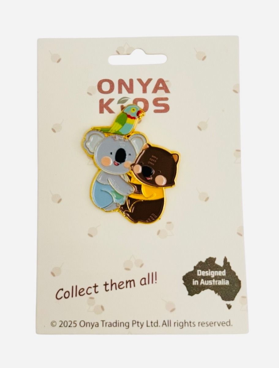 Onya Kids KoKo Koala & Wally Wombat Enamel Pin