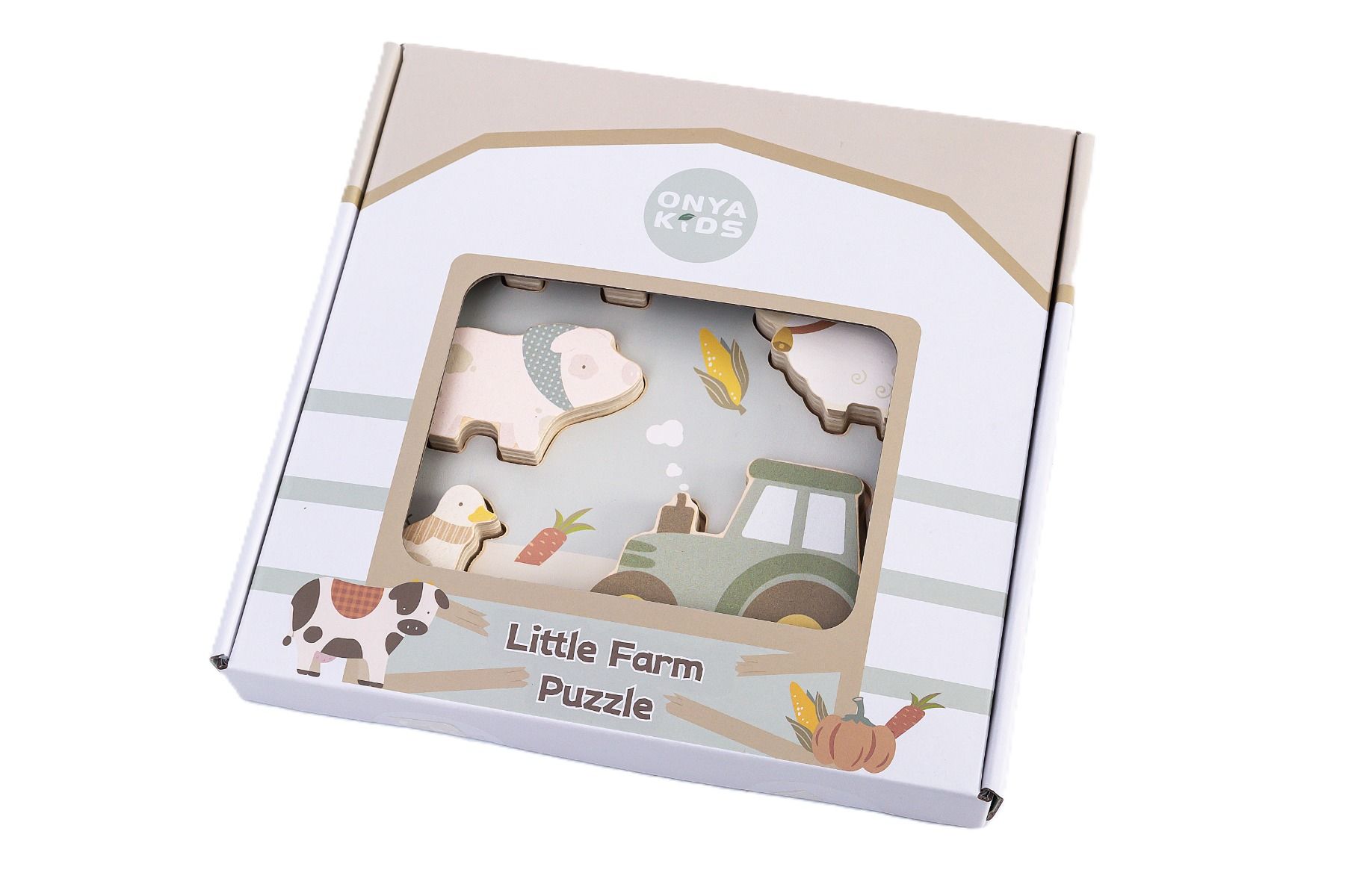 Onya Kids Wooden Farm Puzzle