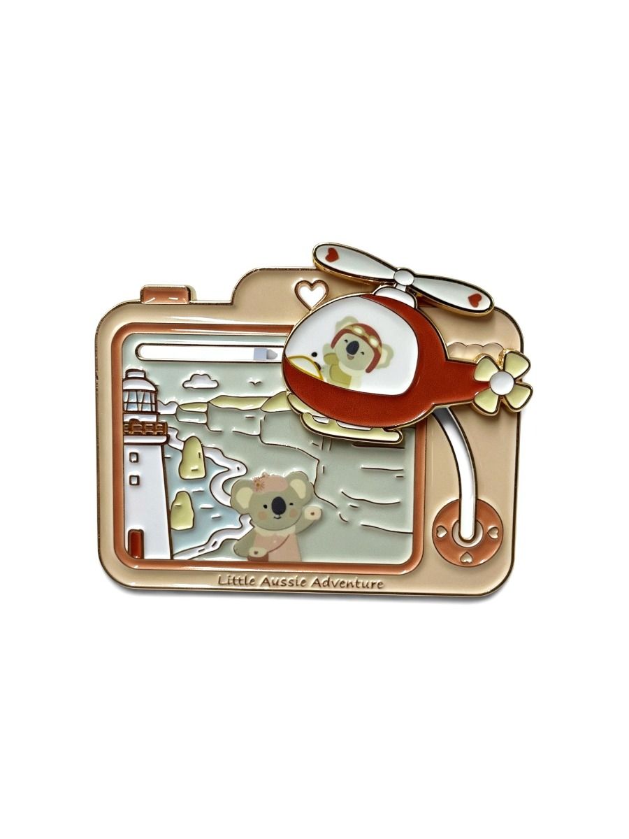Little Aussie Adventure Coastal Explorer Enamel Fridge Magnet