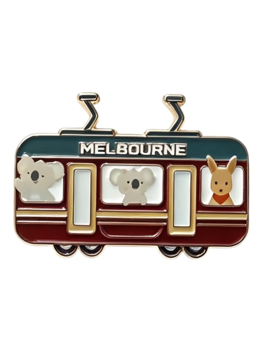 Little Aussie Adventure-Melbourne Tram Enamel Pin