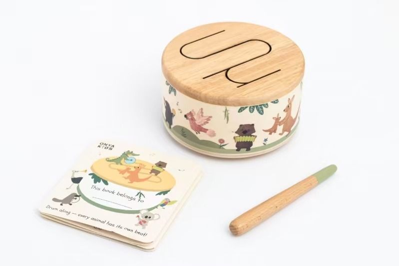 Onya Kids Outback Beats (Wooden drum with Australian animals)