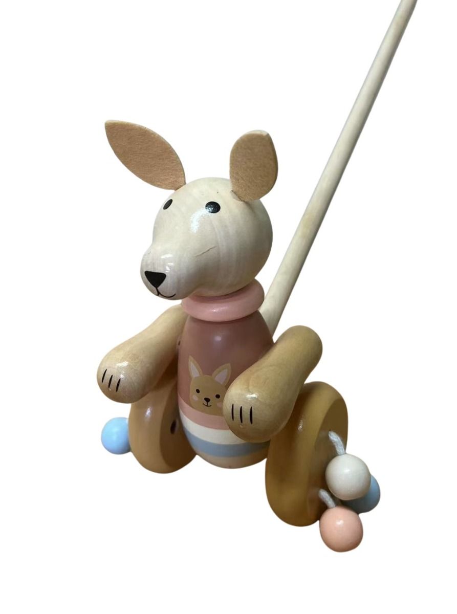 Wooden Push Along-Kangaroo