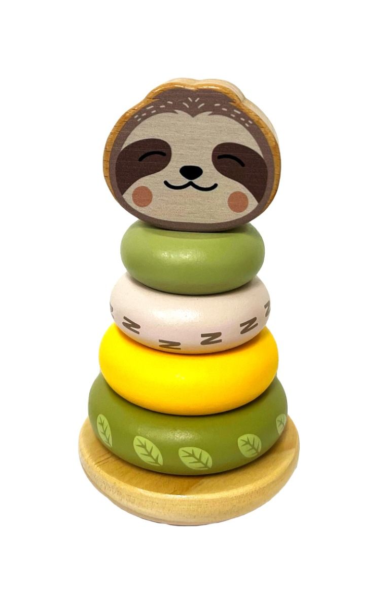 Wooden Sloth Stacking Toy