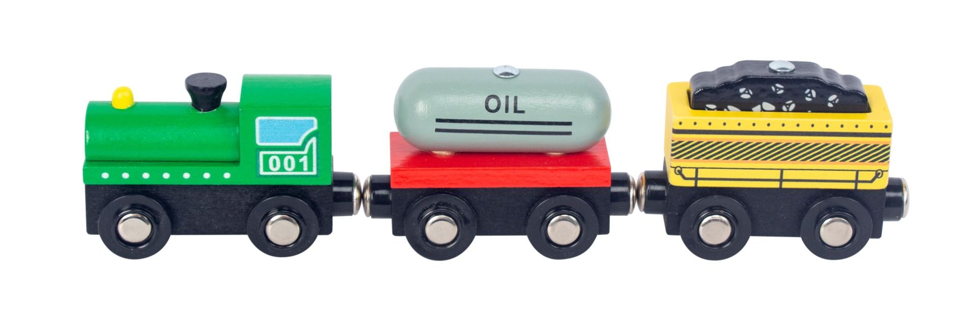 Wooden Magnetic Train Set